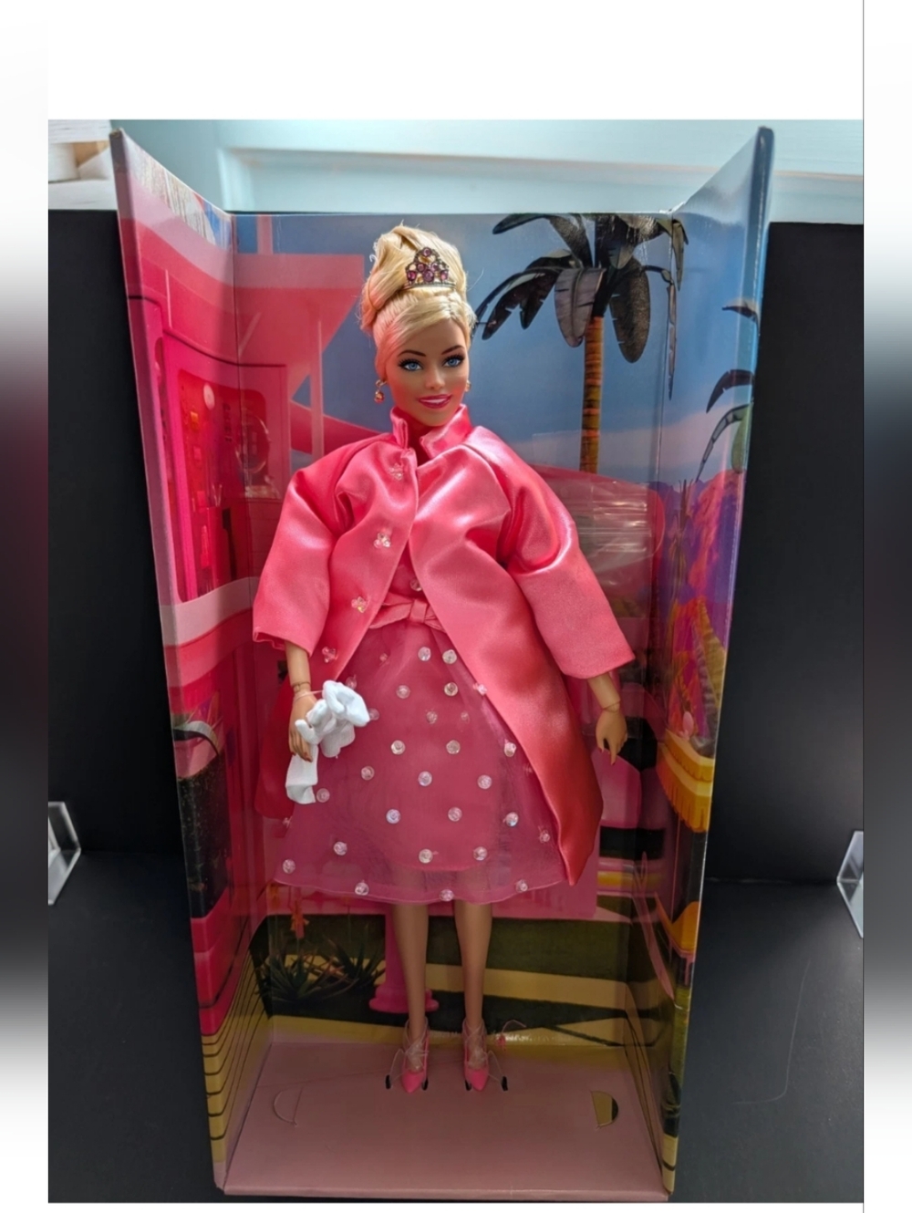 Barbie The Movie Margot Kidder Restyled Pink Givenchy Cocktail Dress/Coat - Picture 5 of 16